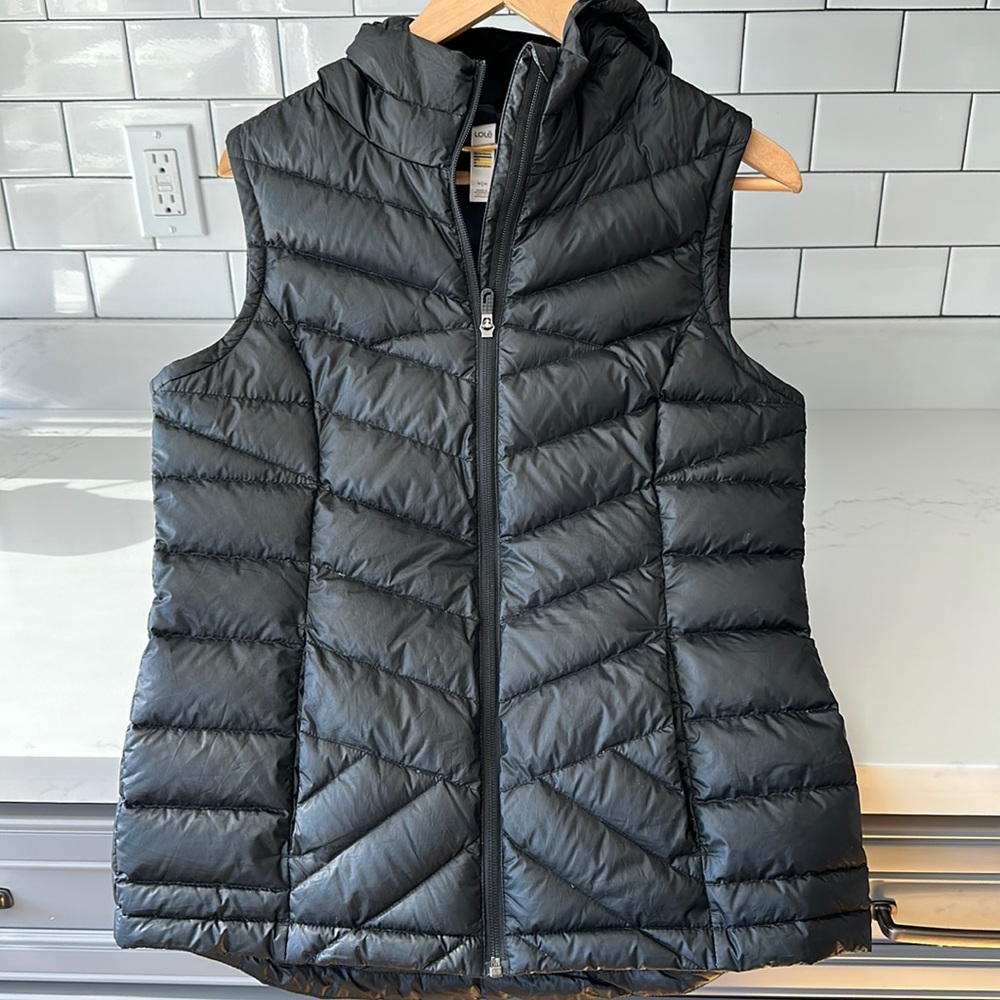 Lole Hooded Black Puffer Vest